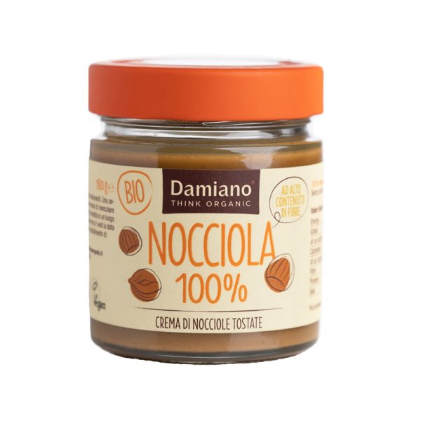 Creme de Avelãs Torradas Nocciola Biológico Damiano 180g