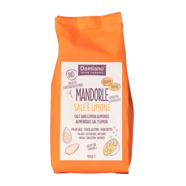 Damiano Peeled Roasted Almond Salt and Lemon 150g