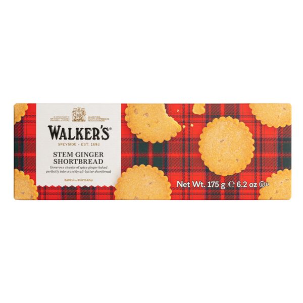 Walkers Shortbread Stem Ginger 175g