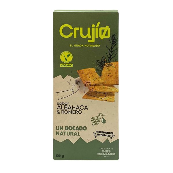 Crujio Rosemary and Basil Olive Oil Crackers 126g